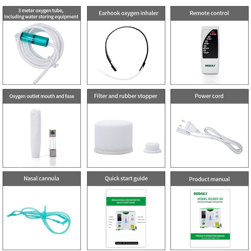 Máquina generadora de oxígeno portátil 110V 9L Generador Oxygene