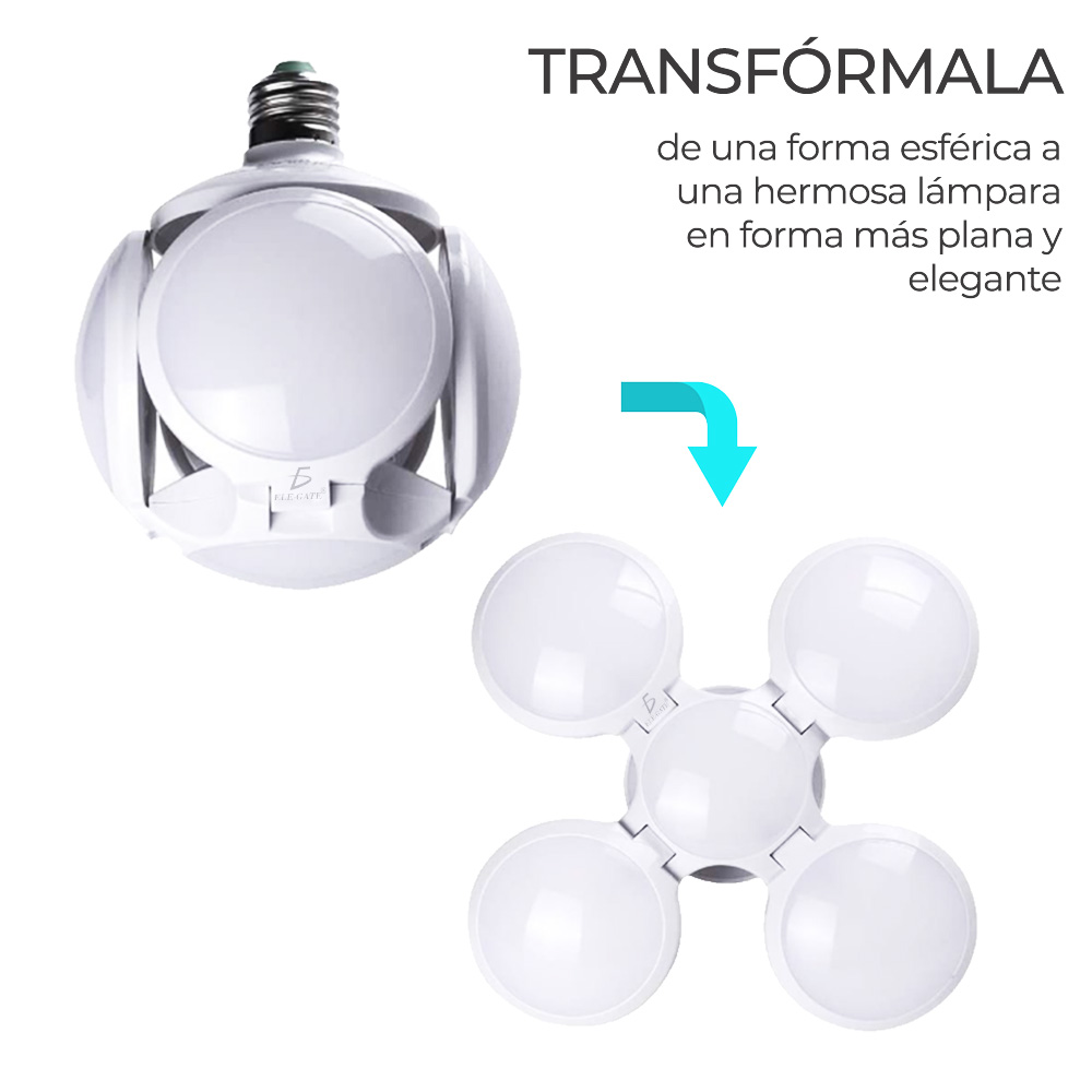Lampara Led Football Plegable Alta Potencia Luz Blanca