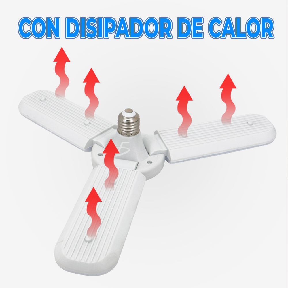 Foco Led 45w Tipo Ventilador Apertura Ajustable Luz Blanca - Image 4
