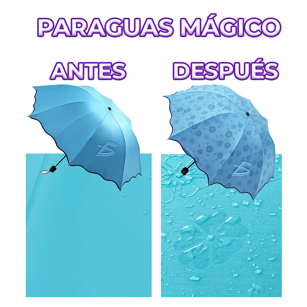 Sombrilla Mágica - Paraguas que Cambia de Color con la Lluvia - Image 4
