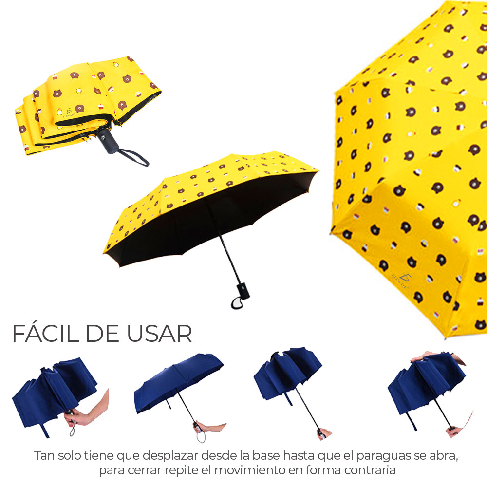 Paragua Figura Bolsillo Plegable Reforzado