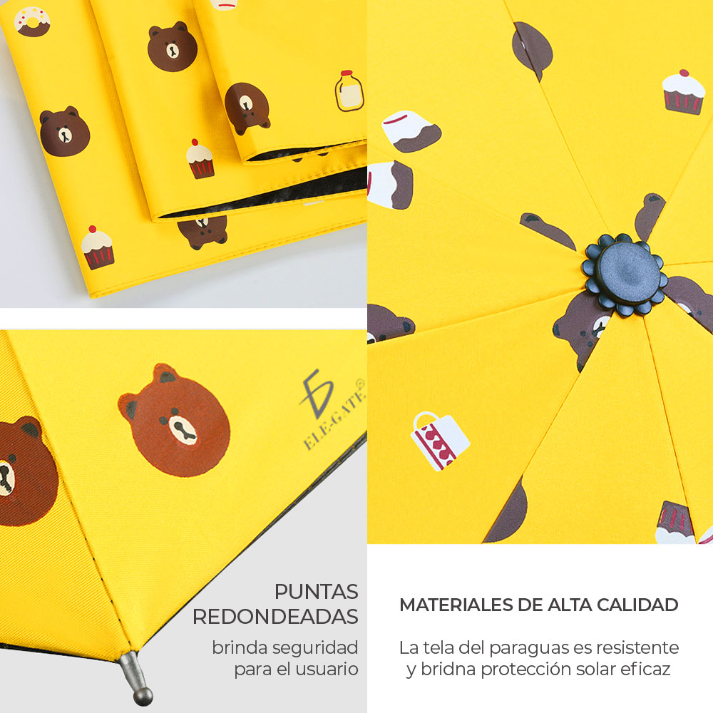 Paragua Figura Bolsillo Plegable Reforzado