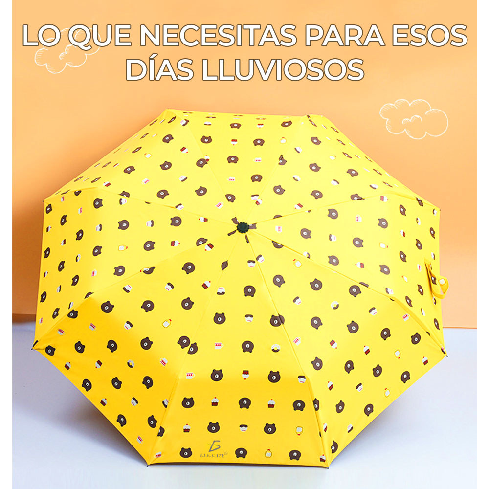 Paragua Figura Bolsillo Plegable Reforzado