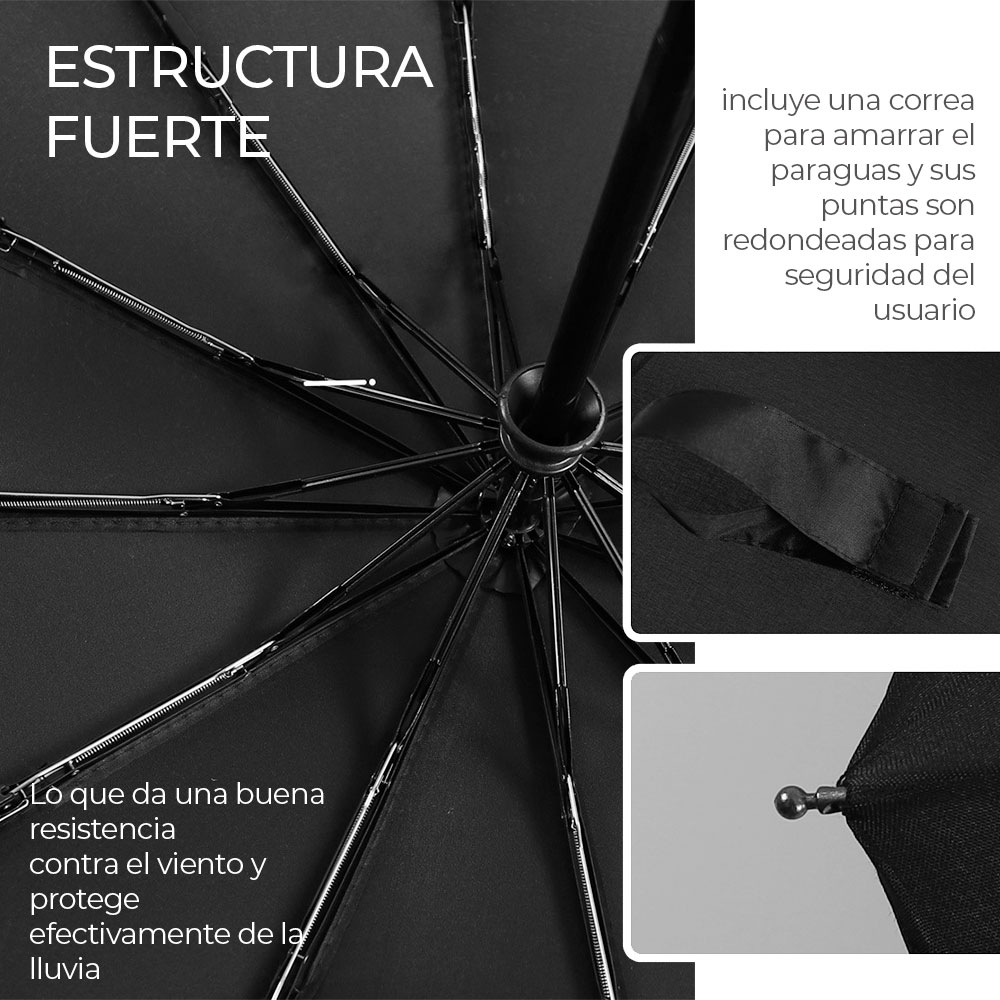 Paraguas Sombrillas Inverso Automático Diez Huesos Paraguas