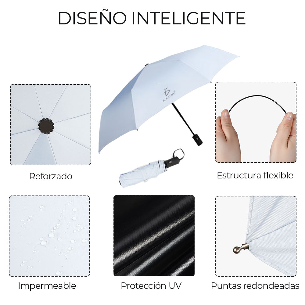 Paraguas Sombrillas Inverso Automático Plegable Colores