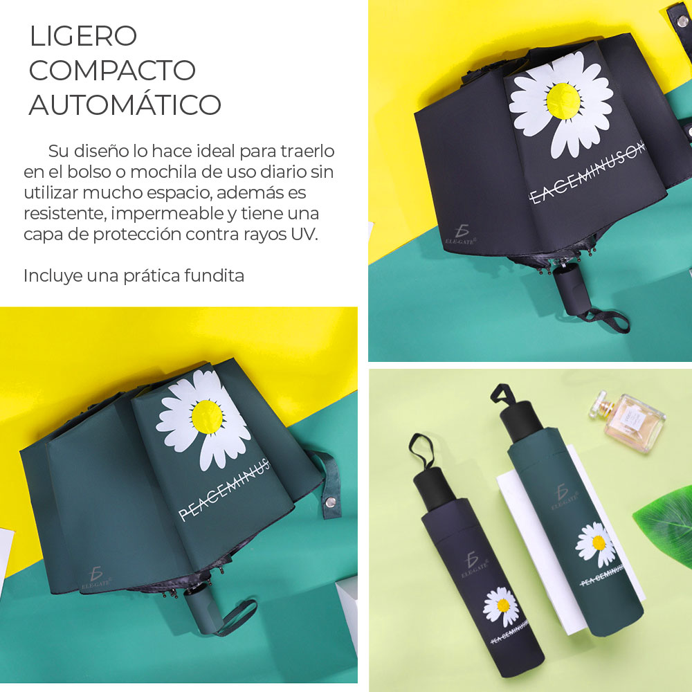 Paraguas Sombrillas Inverso Automático Plegable Flores