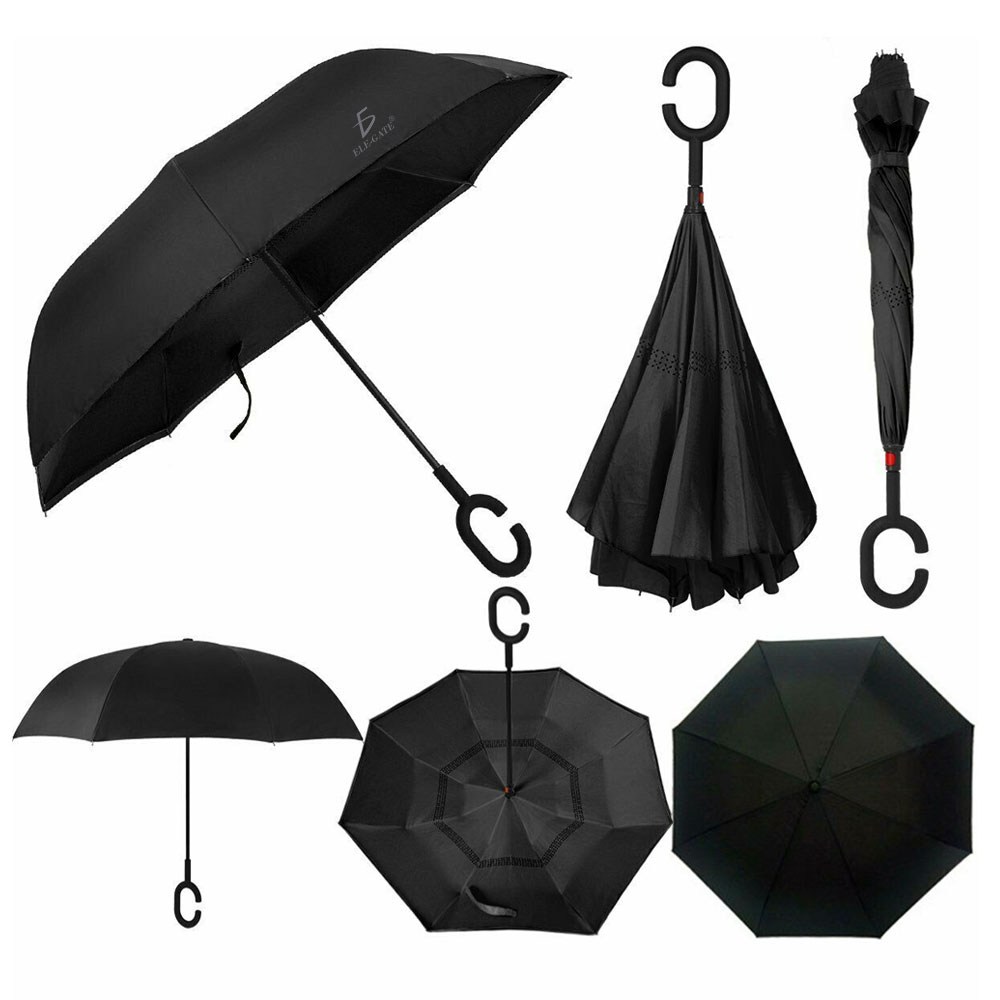 Paraguas Invertido Doble Refuerzo Resistente Ligero