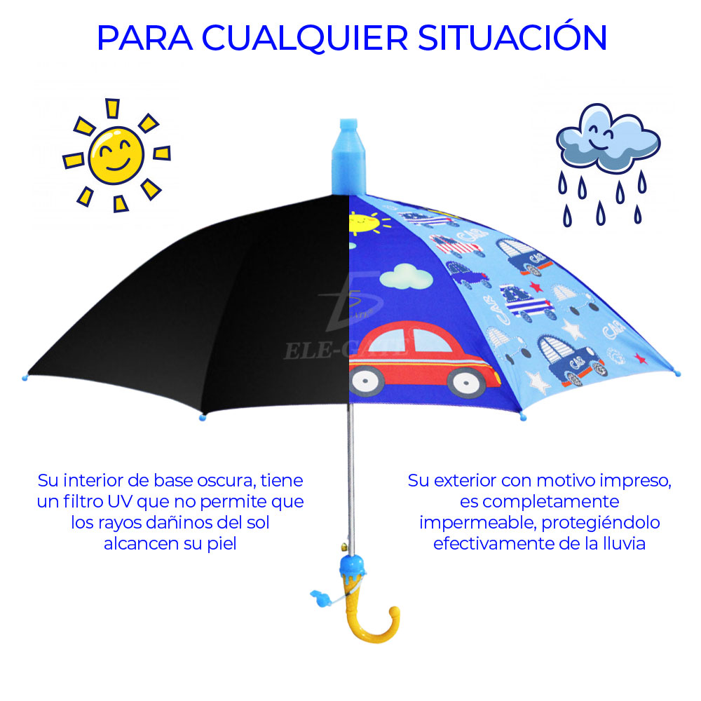 Sombrilla Para Niño Con Silbato Economica Diseño
