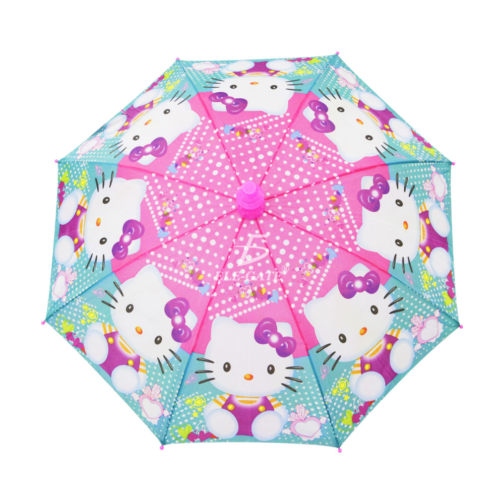 Sombrilla Para Niña Con Hello Gato Economica Diseño