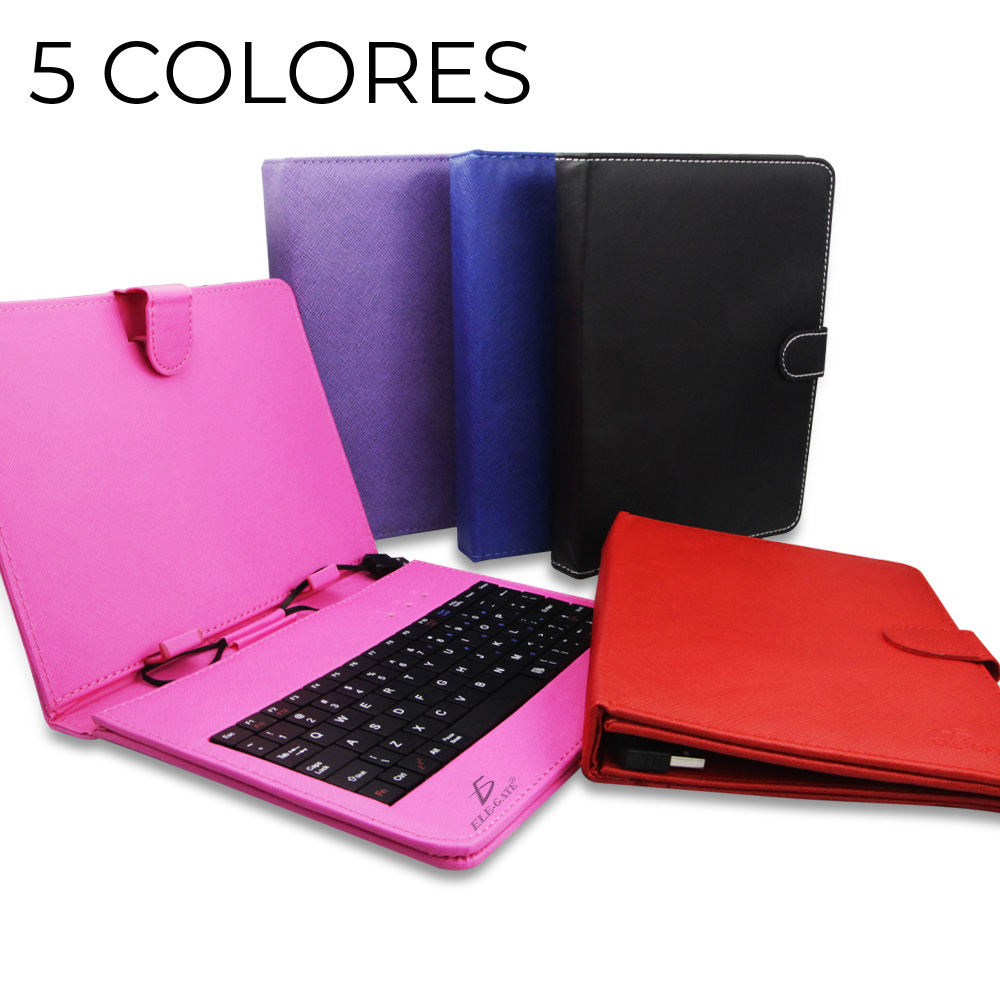Funda Universal Con Teclado 8 Pulgadas Para Table Y Tableta