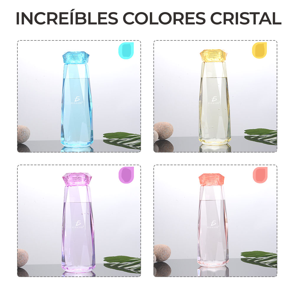 Vaso Tipo Cristal De 650 ML Resistente A Prueba de Fugas