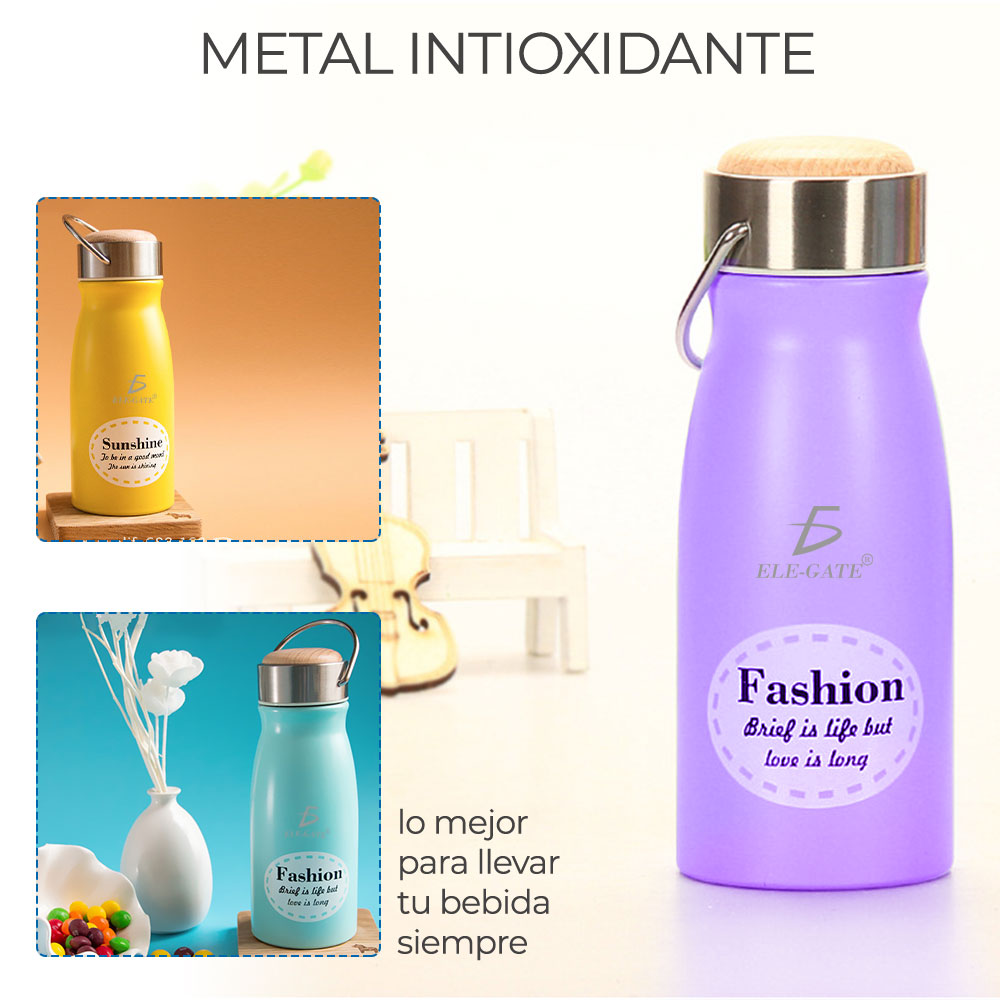 Vaso Térmico Acero Inoxidable 350ml Para Amor Amistad