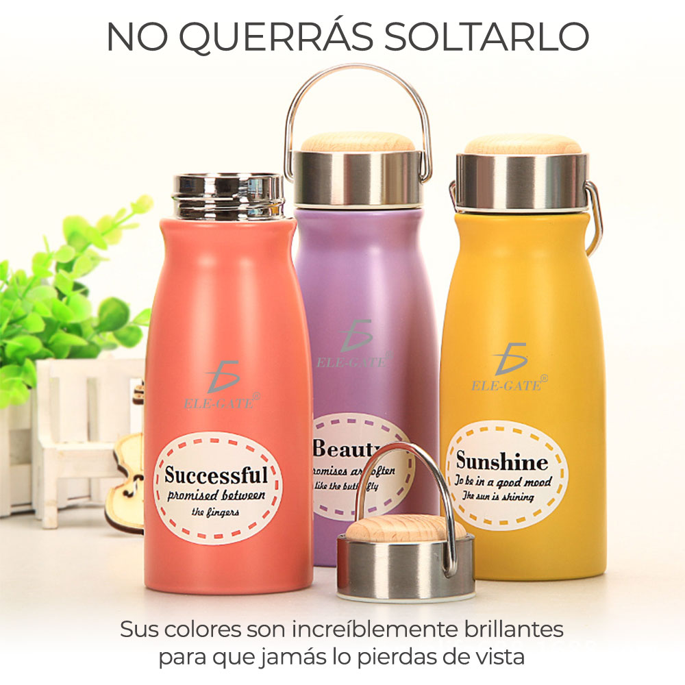 Vaso Térmico Acero Inoxidable 350ml Para Amor Amistad