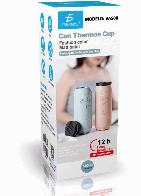 Vaso Térmico Para Deportes 500 ml Acero Inoxidable