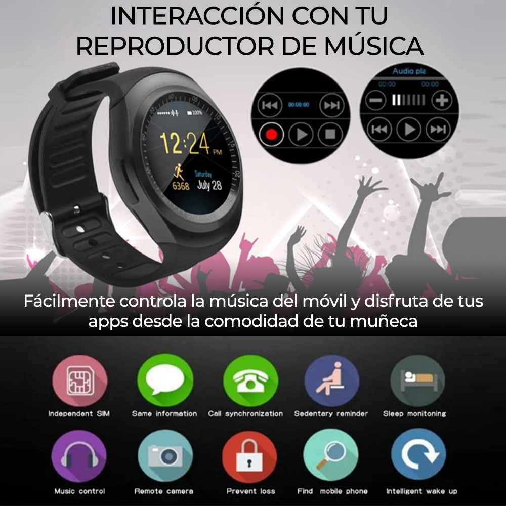 Reloj Celular Sim Smartwatch Y1 Cámara Inteligente Android