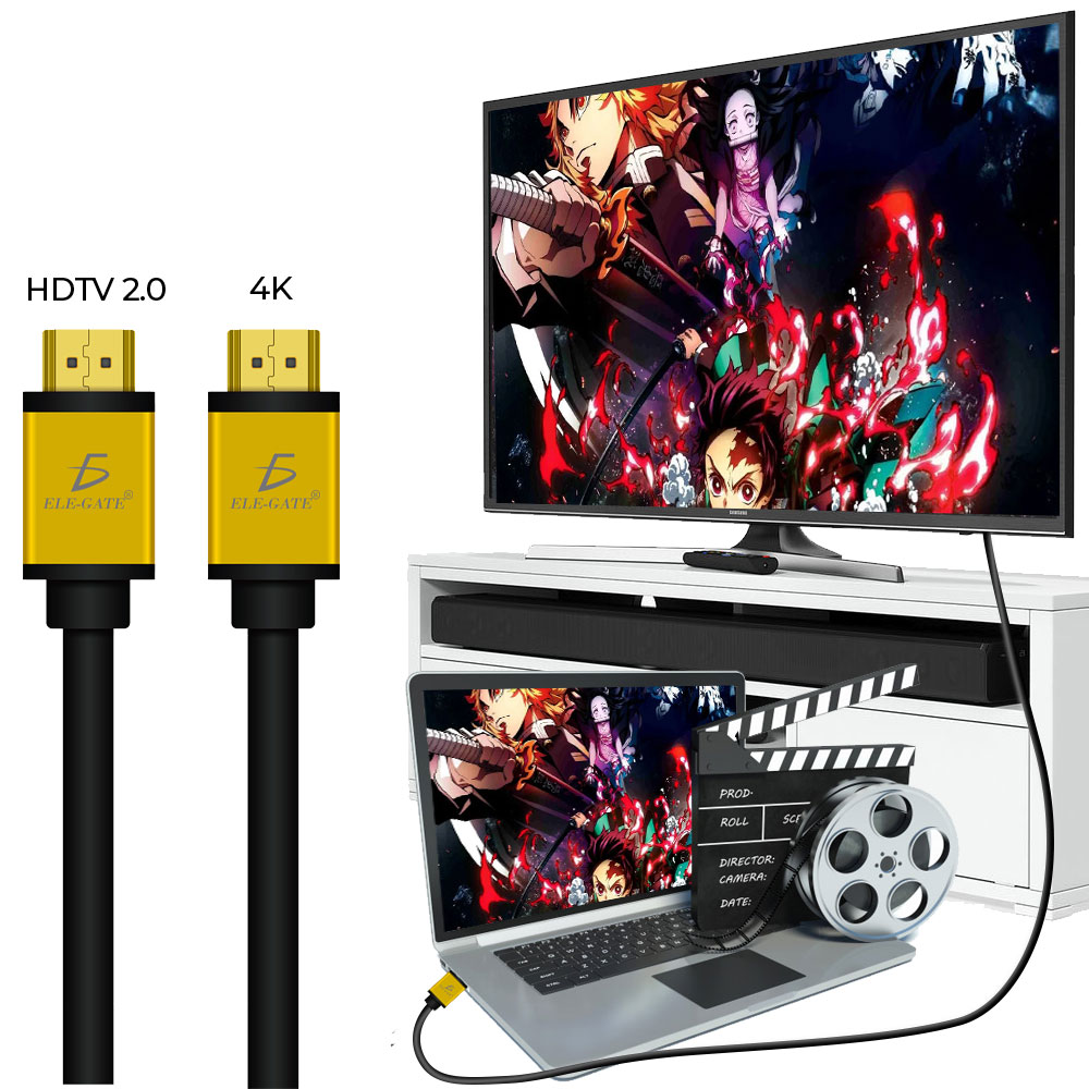 Cable 1.5 Metros Hdmi 2.0 Full 4K Ps3 Xbox Laptop Pc Tv