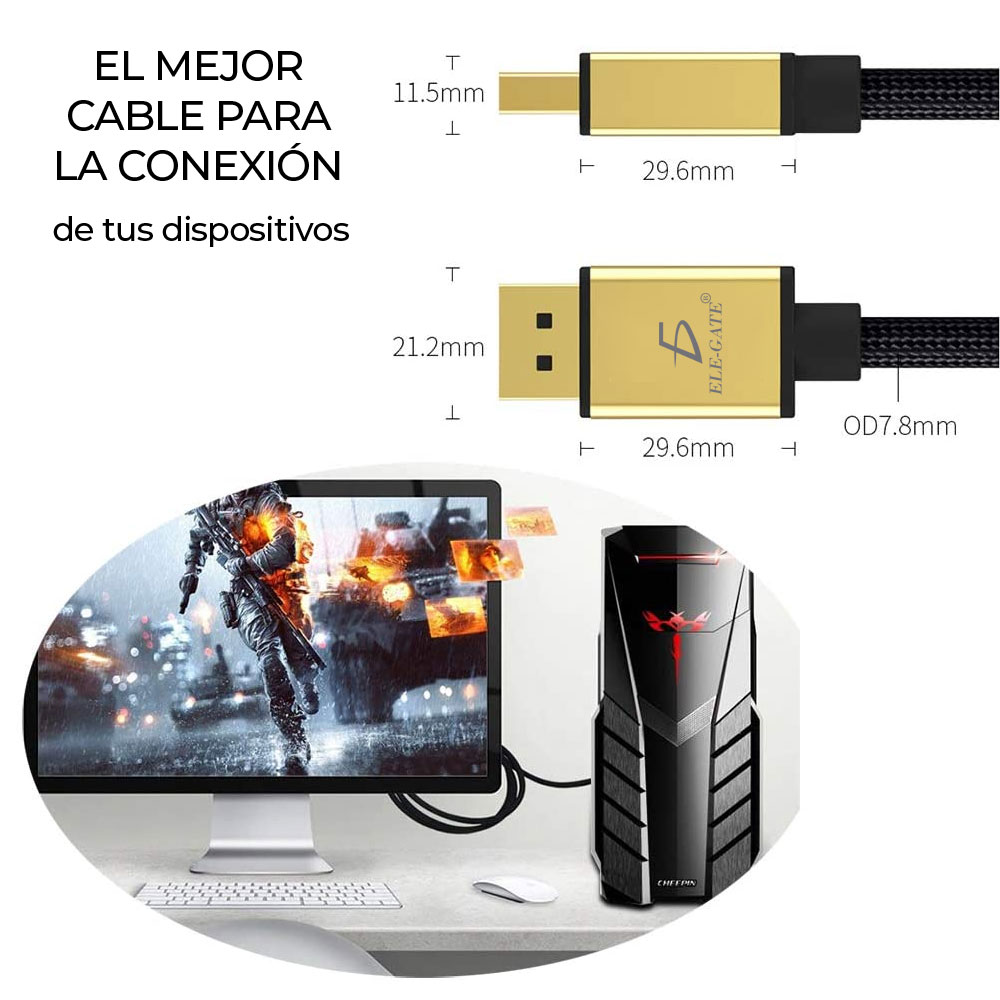 Cable 1.5 Metros Hdmi 2.0 Full 4K Ps3 Xbox Laptop Pc Tv