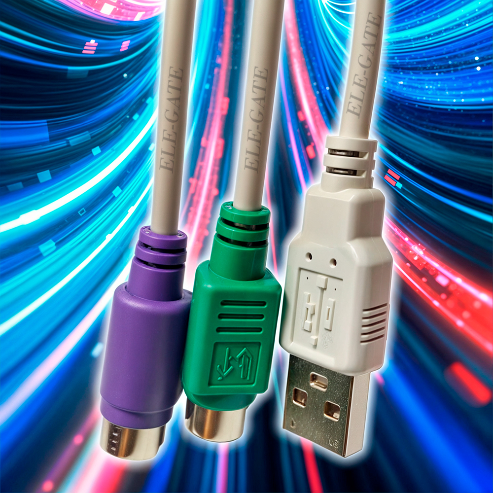 Usb Macho Ps/2 Hembra Adaptador Convertidor - Image 3