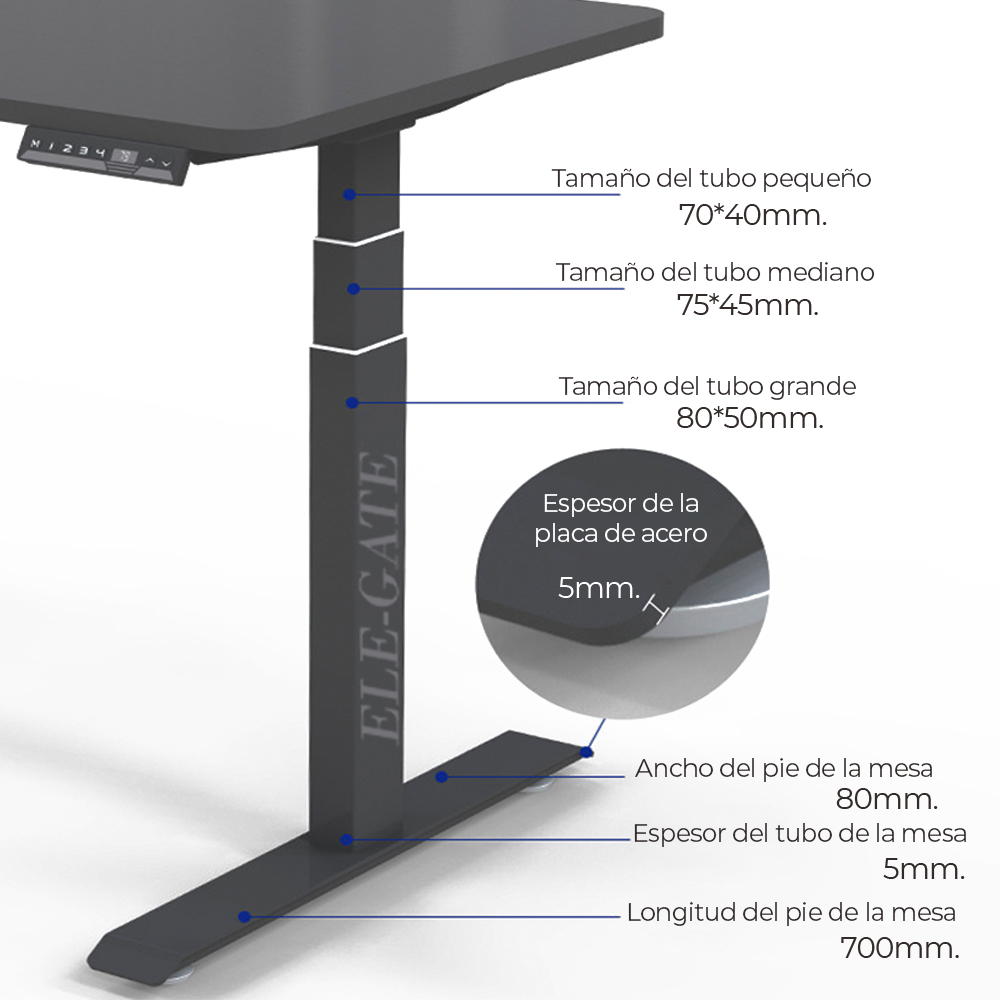 Escritorio Con Elevador Eléctrico Programable - Image 5