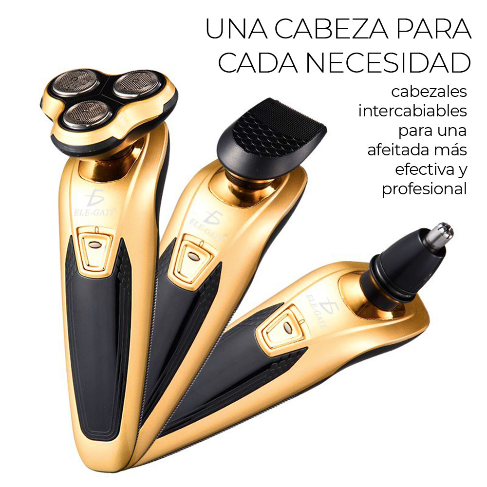 Maquinilla De Afeitar Barba Y Oreja Eléctrica 3 En 1 Recargable