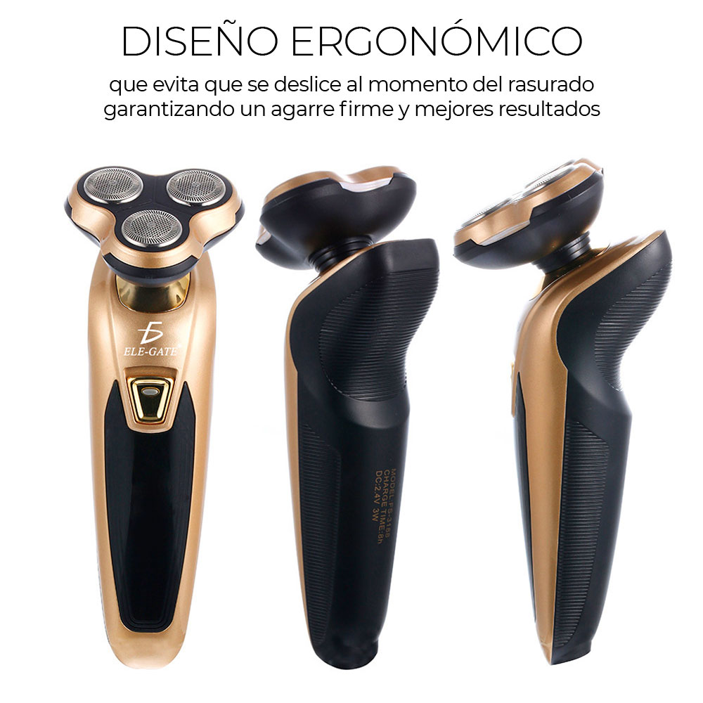 Maquinilla De Afeitar Barba Y Oreja Eléctrica 3 En 1 Recargable