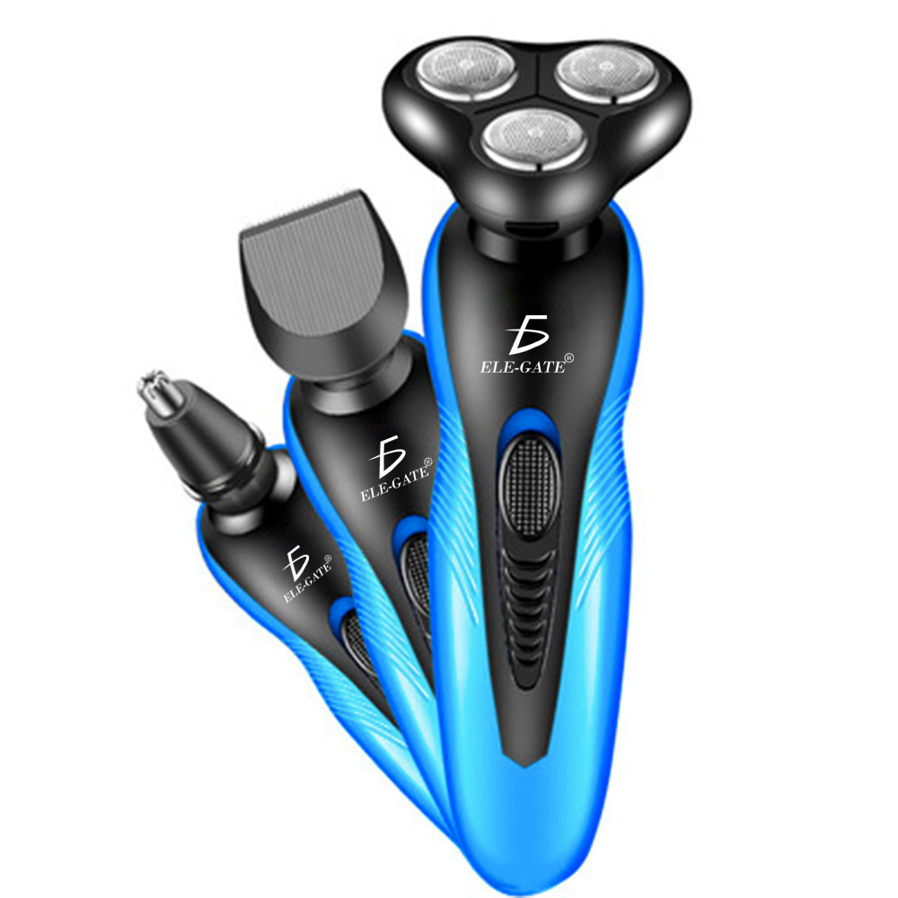 Maquinilla De Afeitar Barba Eléctrica 3 En 1 Recargable