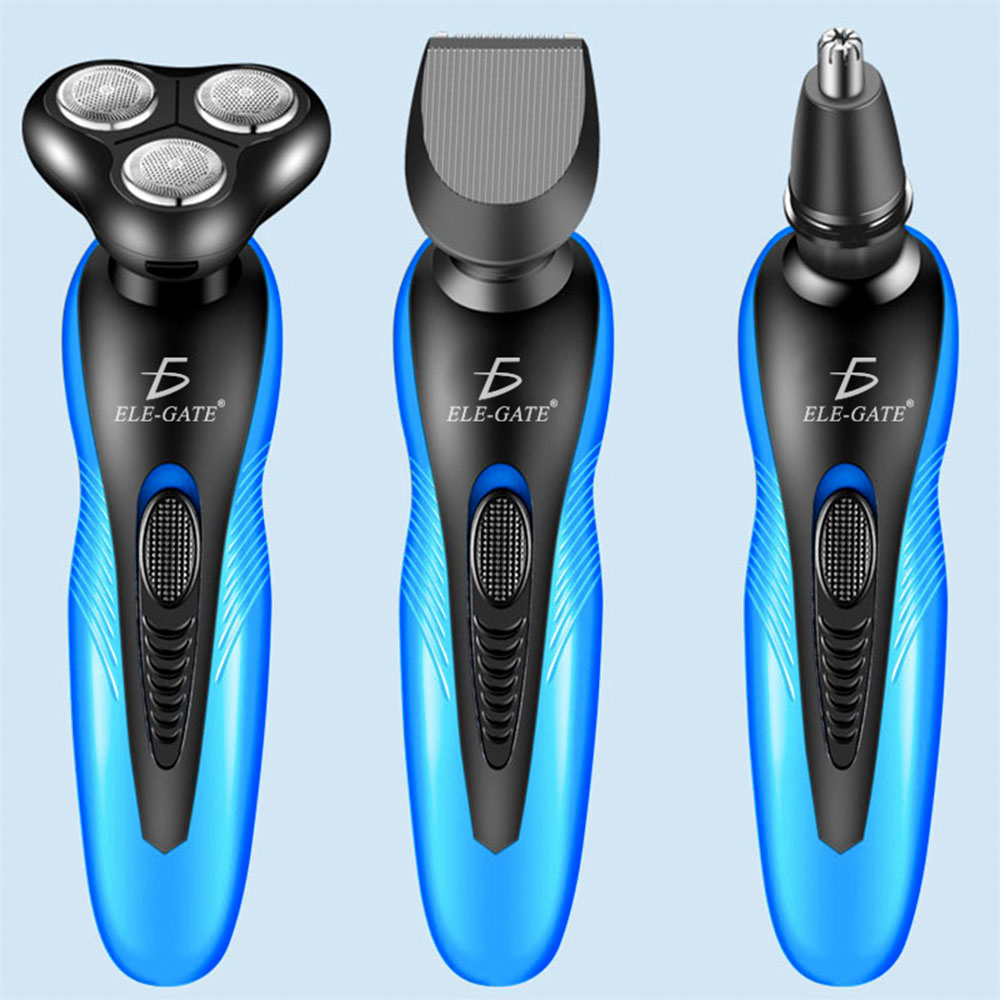Maquinilla De Afeitar Barba Eléctrica 3 En 1 Recargable