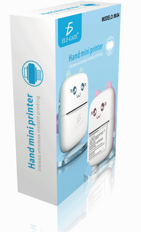 Mini Impresora Térmica Portátil Bluetooth Para Celular PC