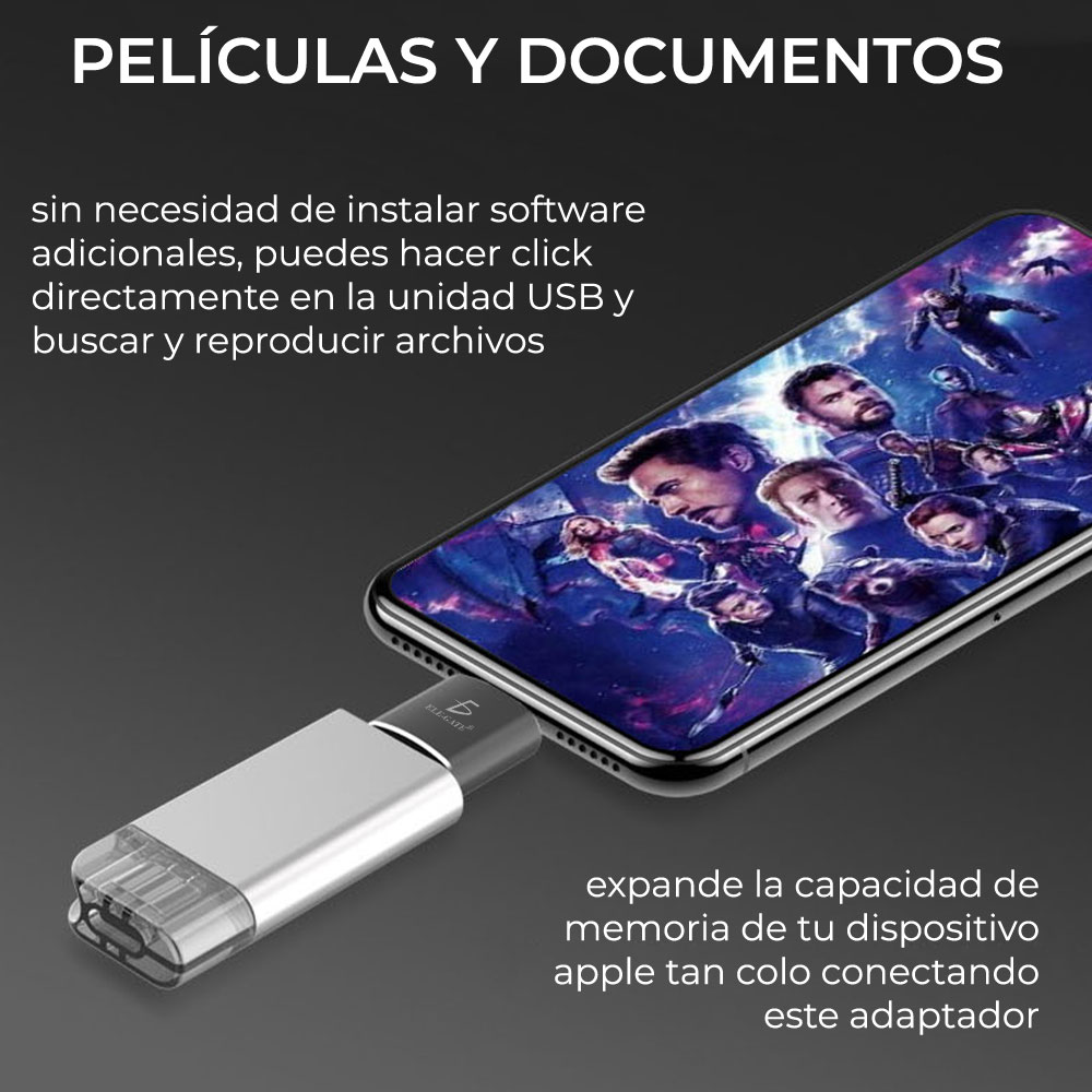 Adaptador De Otg Usb 3.0 Para iPhone iPad Lightning To Usb
