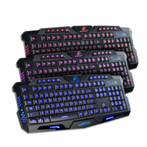 Teclado Español Gamer Luz Rgb Iluminado Led Usb Alambrico