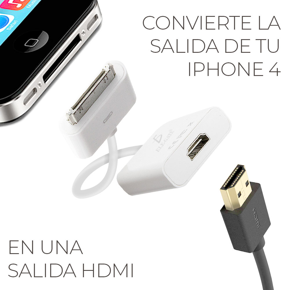 Cable 30 Pines Dock A HDMI Para Tv Monitor iPad 2 3