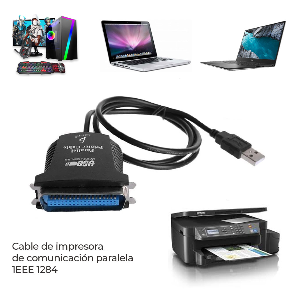 Cable Impresora Usb A Puerto Paralelo 1284 36 Pin Centronics