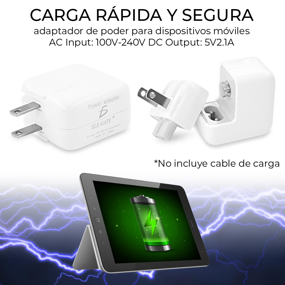 Cargador Compatible Ipad 2/3/4 Con Usb 5V 2.1A 10W