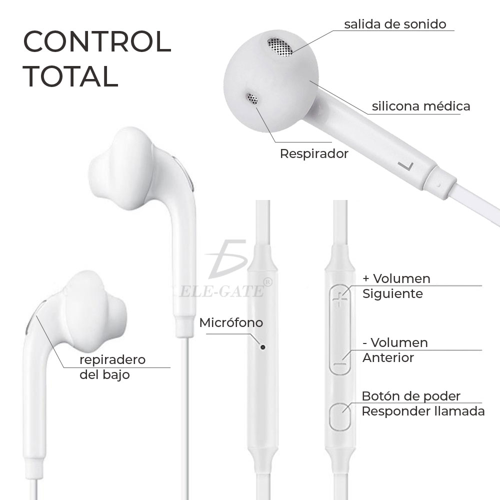 Audifonos Manos Libres Samsung S6 S7 S7 Edge J7 J4 A5 A3 A20