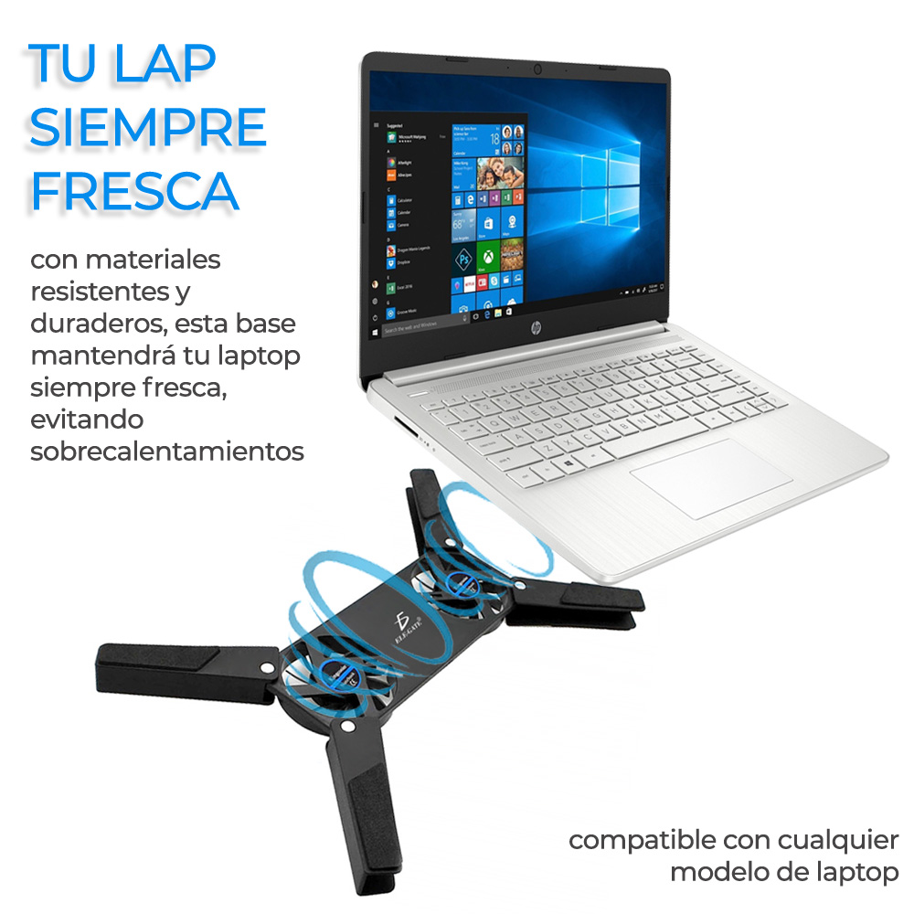 Mini Ventilador Doble Y Portátil Usb Para Notebook Laptop