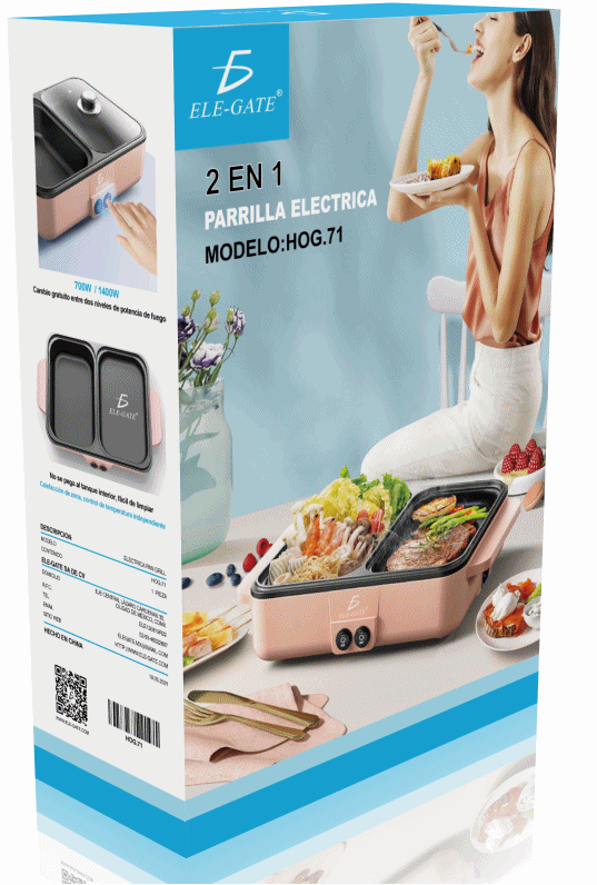 Parrilla Eléctrica 2 en 1 Cocina y Calienta - Image 5