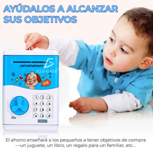 Alcancía Electronica Caja Seguridad Niños Atm Clave Caja