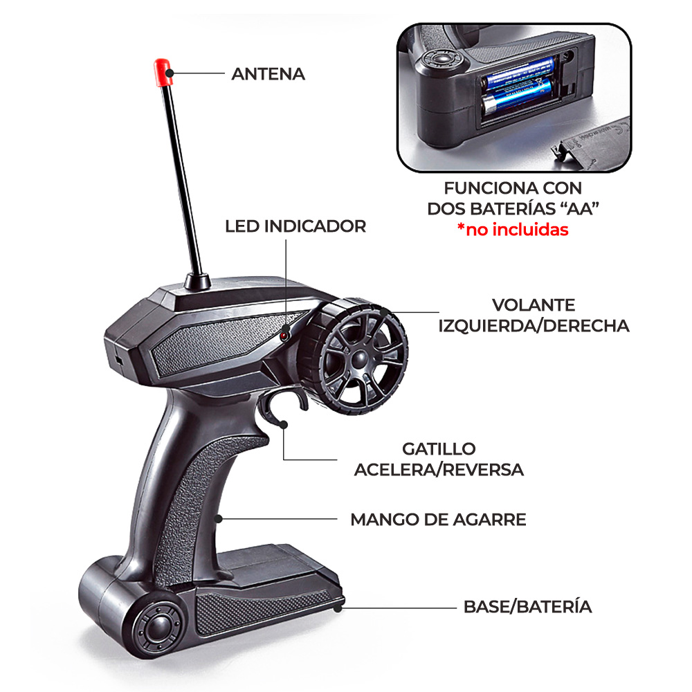 Coche Carro Control Remoto Recargable Model JUG.95566