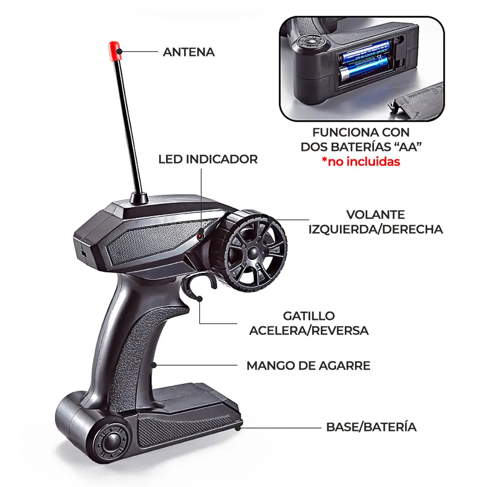 Coche Carro Control Remoto Recargable Model JUG.95566