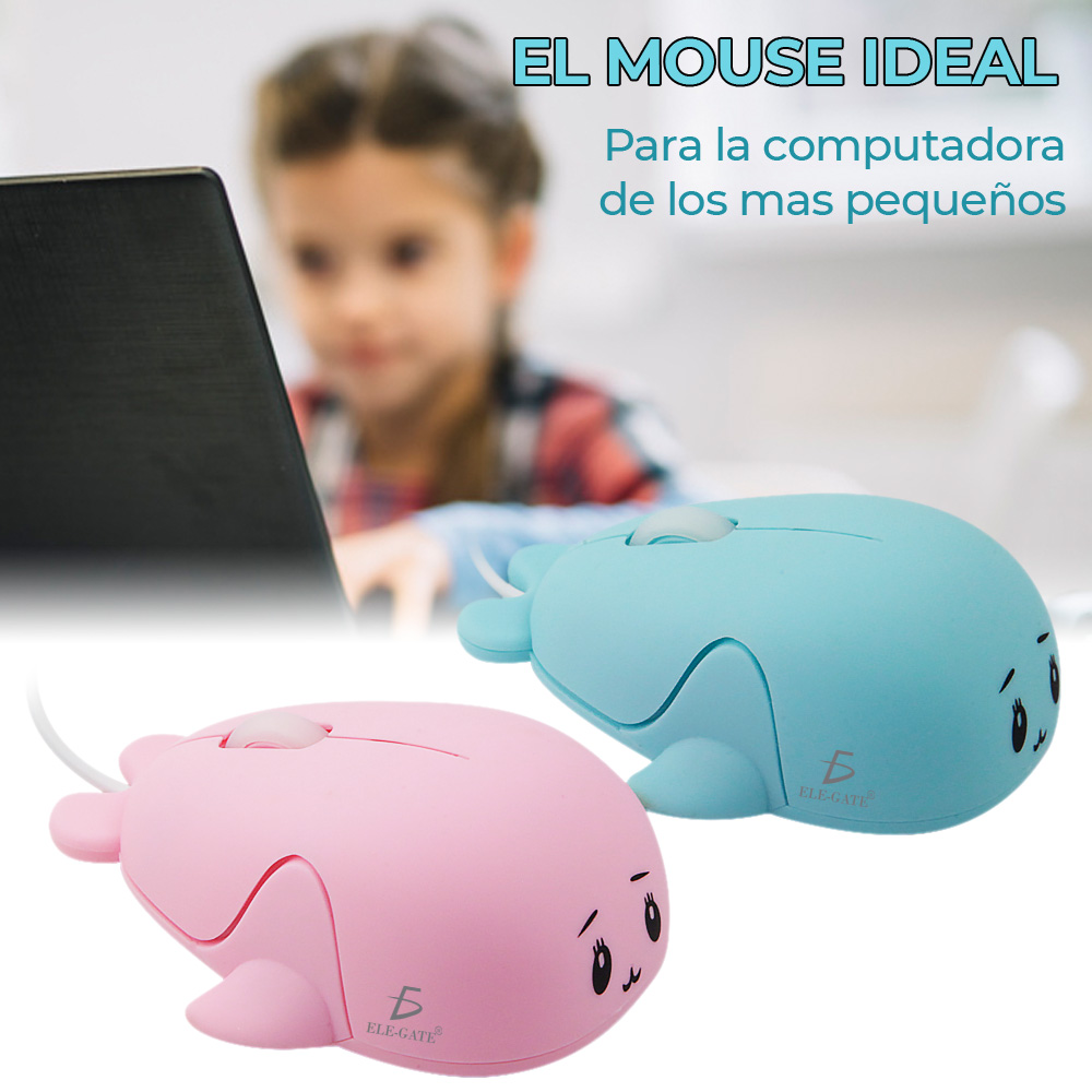 Mini Mouse Optico Alambrico Usb Para Niño