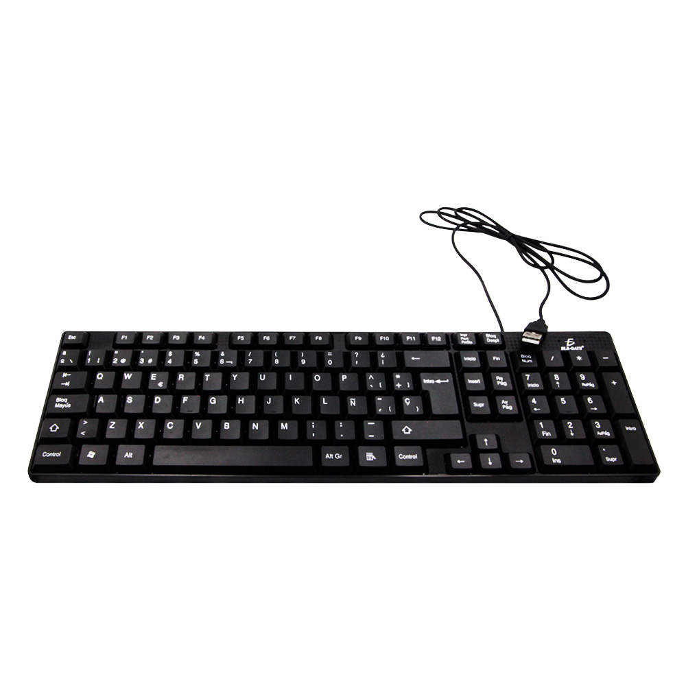 Teclado Usb Alambrico Slim Pc Computadora Escritorio Laptop