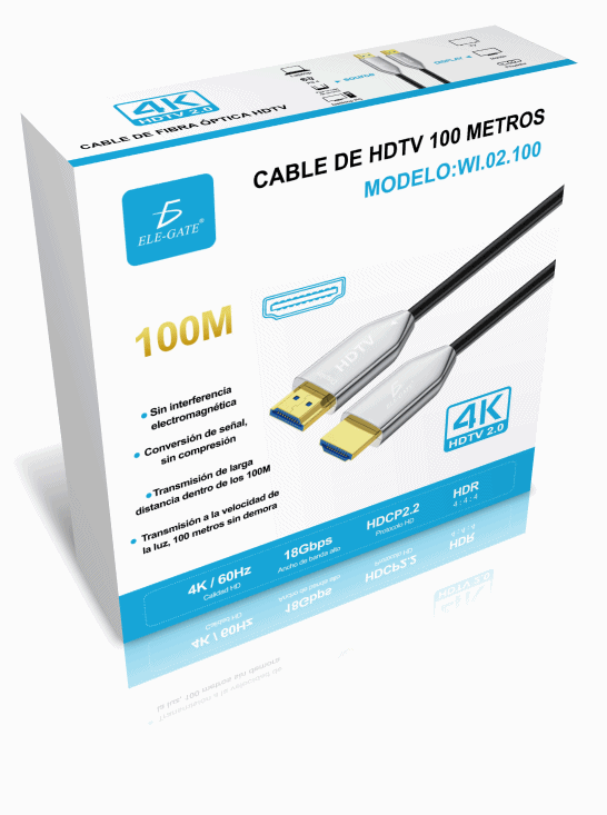 Cable Hdmi 100 Metros Fullhd 4K Para Pantalla Grande