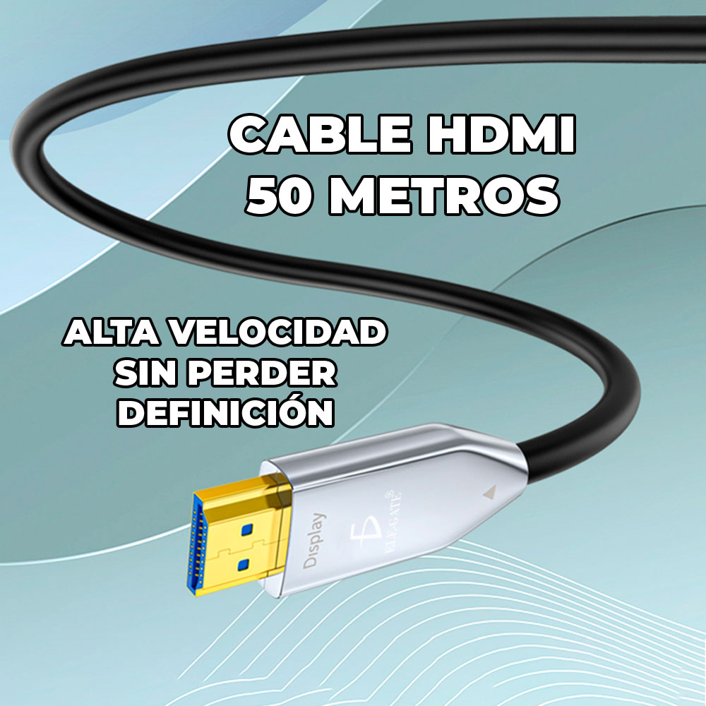 Cable Hdmi 50 Metros Fullhd 4K Para Pantalla grande