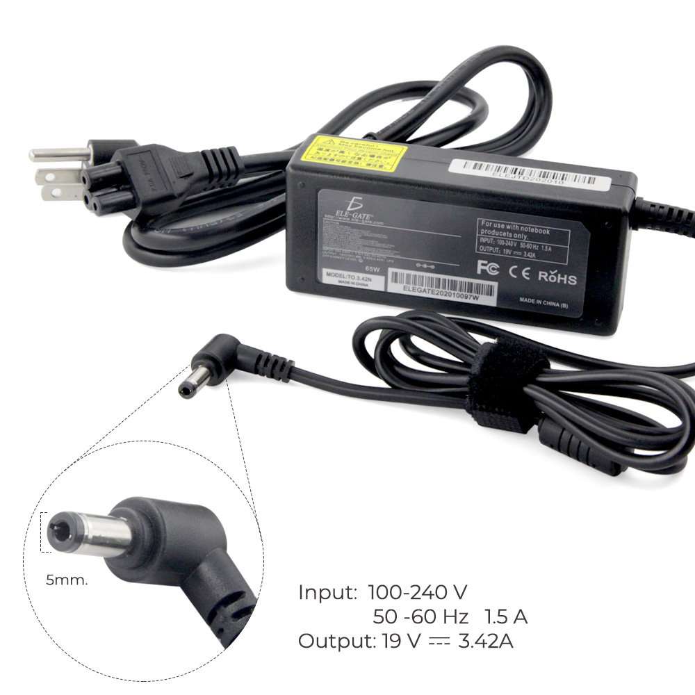 Cargador Laptop Compatible Asus 65W 19v 3.42a 5.5*2.5mm