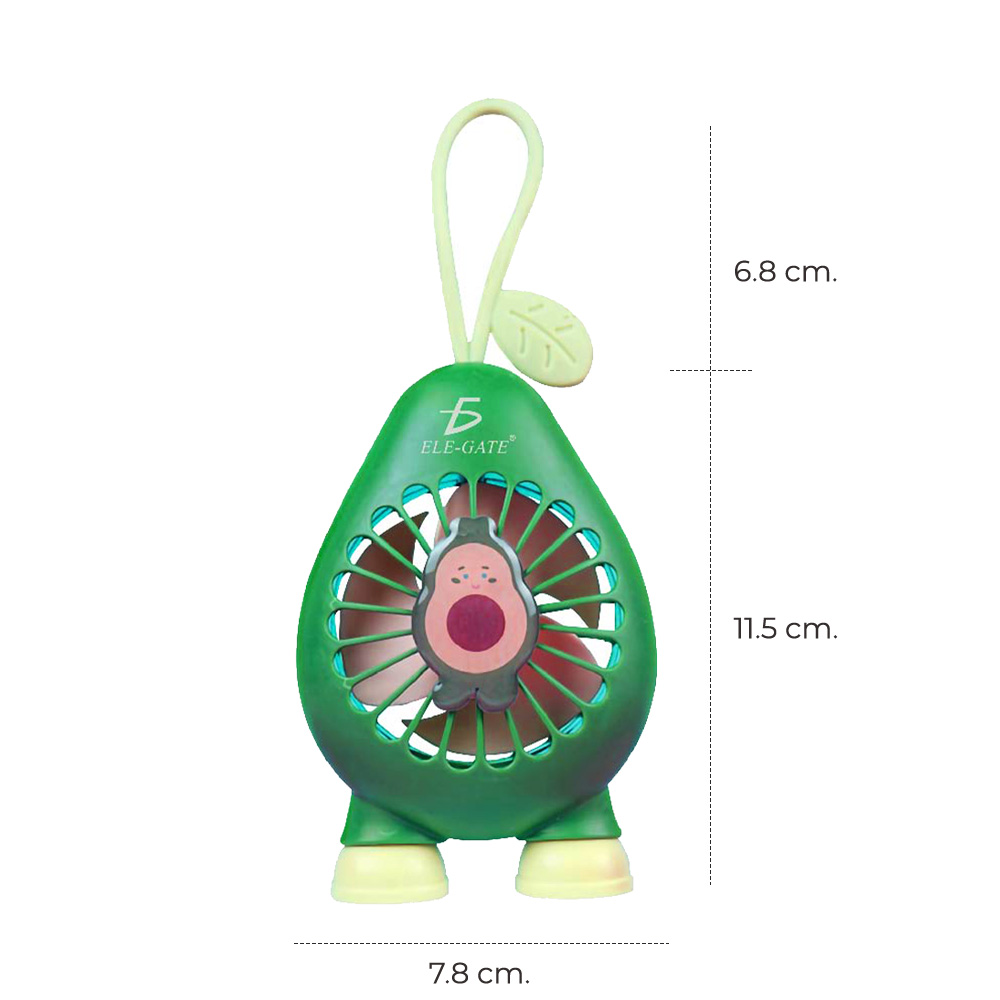 Mini Ventilador Frutal Recargable Y Portatil