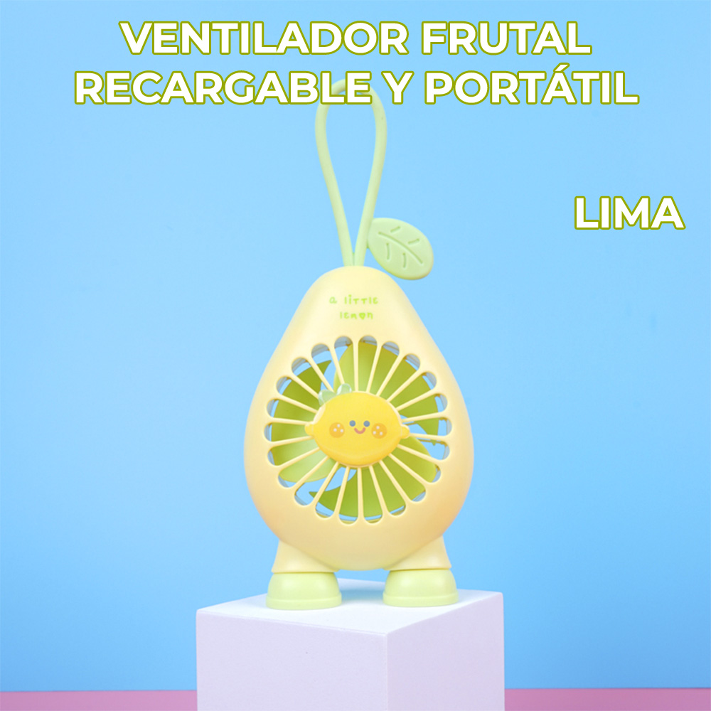 Mini Ventilador Frutal Recargable