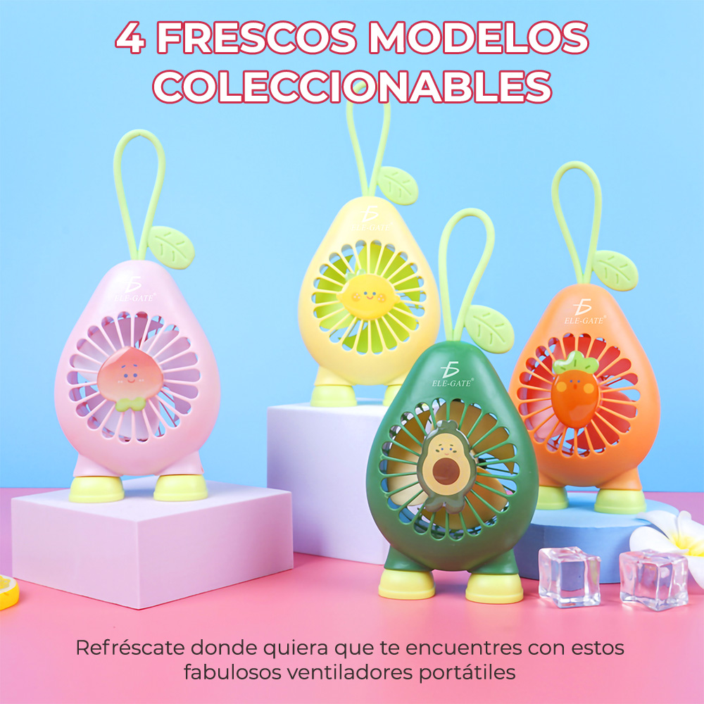 Mini Ventilador Frutal Recargable