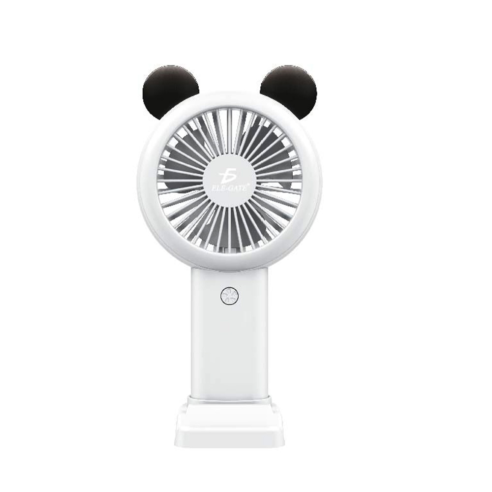 Mini Ventilador Recargable Con Luz RGB Forma de Mickey
