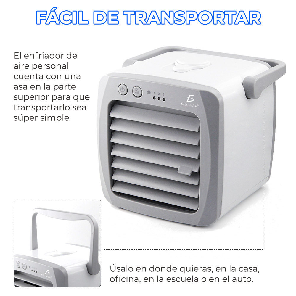 Aire Acondicionado Pequeño Cargar por Usb Para Escritorio