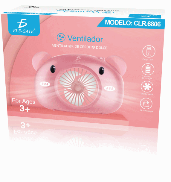 Mini Ventilador Personal Forma de Puerco